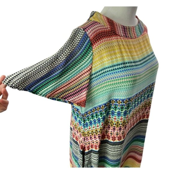 Anthropologie UNCLE FRANK Women Dress Stripe Pullover Sz M Multicolor 60s 79-38 - Picture 7 of 15